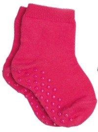 Meia Lupo Baby Com Antiderrapante Rosa