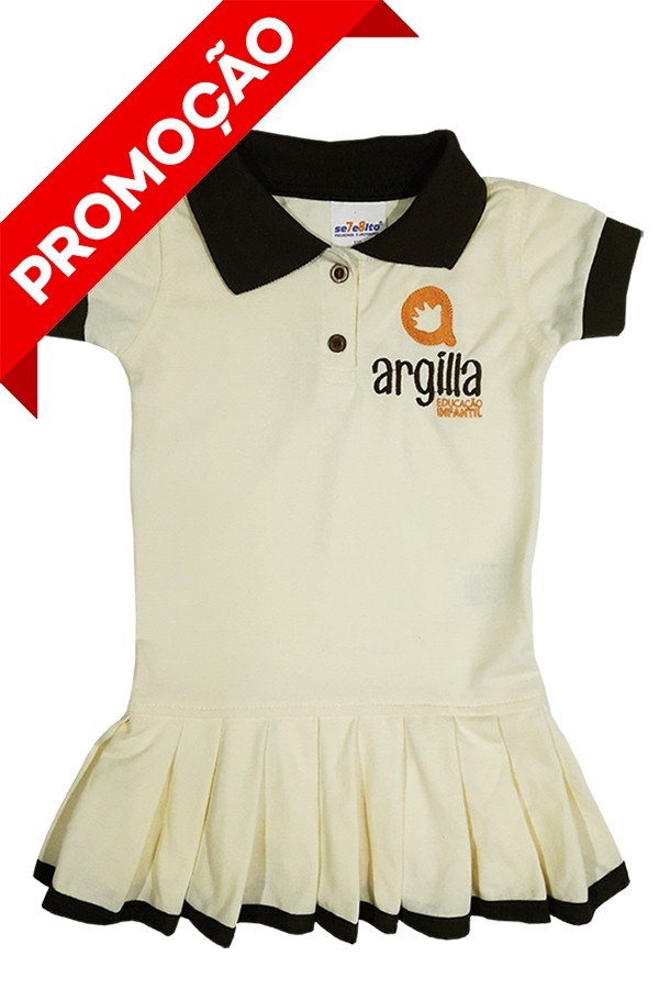 Seteoito INFANTIL Vestido Polo Manga Curta