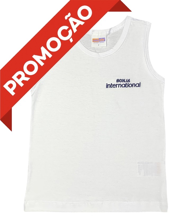 Camiseta Algodão Regata Branca (OUTLET)