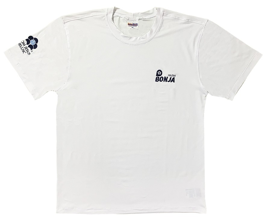 Camiseta Dry Poliamida Manga Curta Branca
