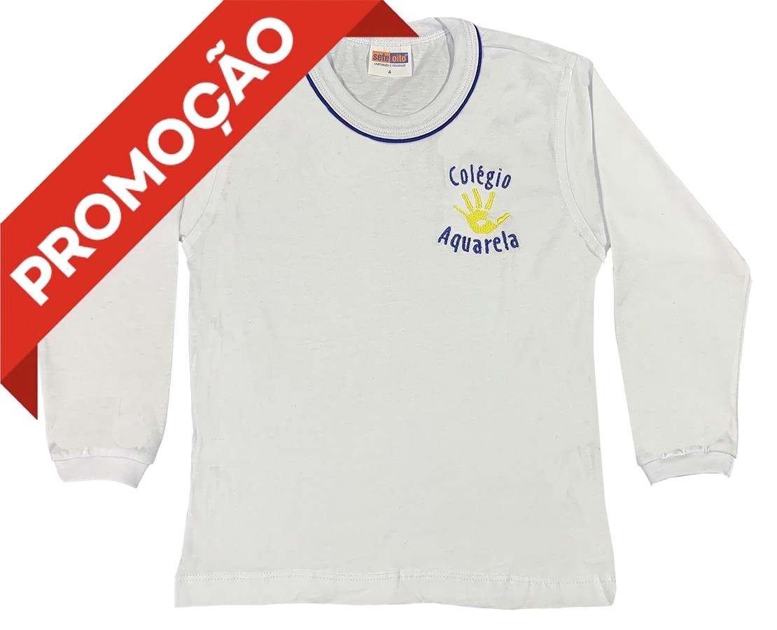 Camiseta Algodão Manga Longa (OUTLET)