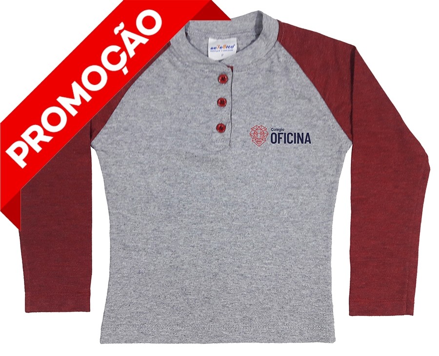 Baby Look Henley Manga Longa (OUTLET)
