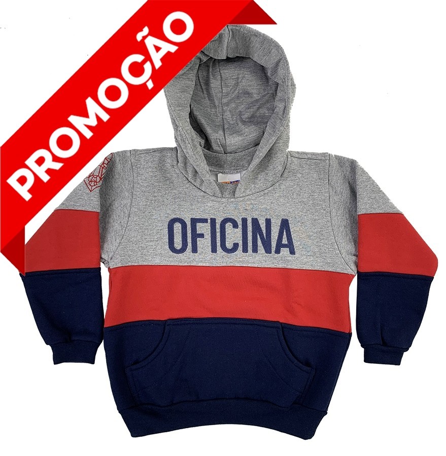 Blusão de Moletom com Capuz 3 Cores (OUTLET)