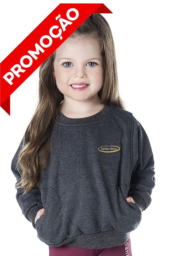 Blusão de Moletom Cinza (OUTLET)