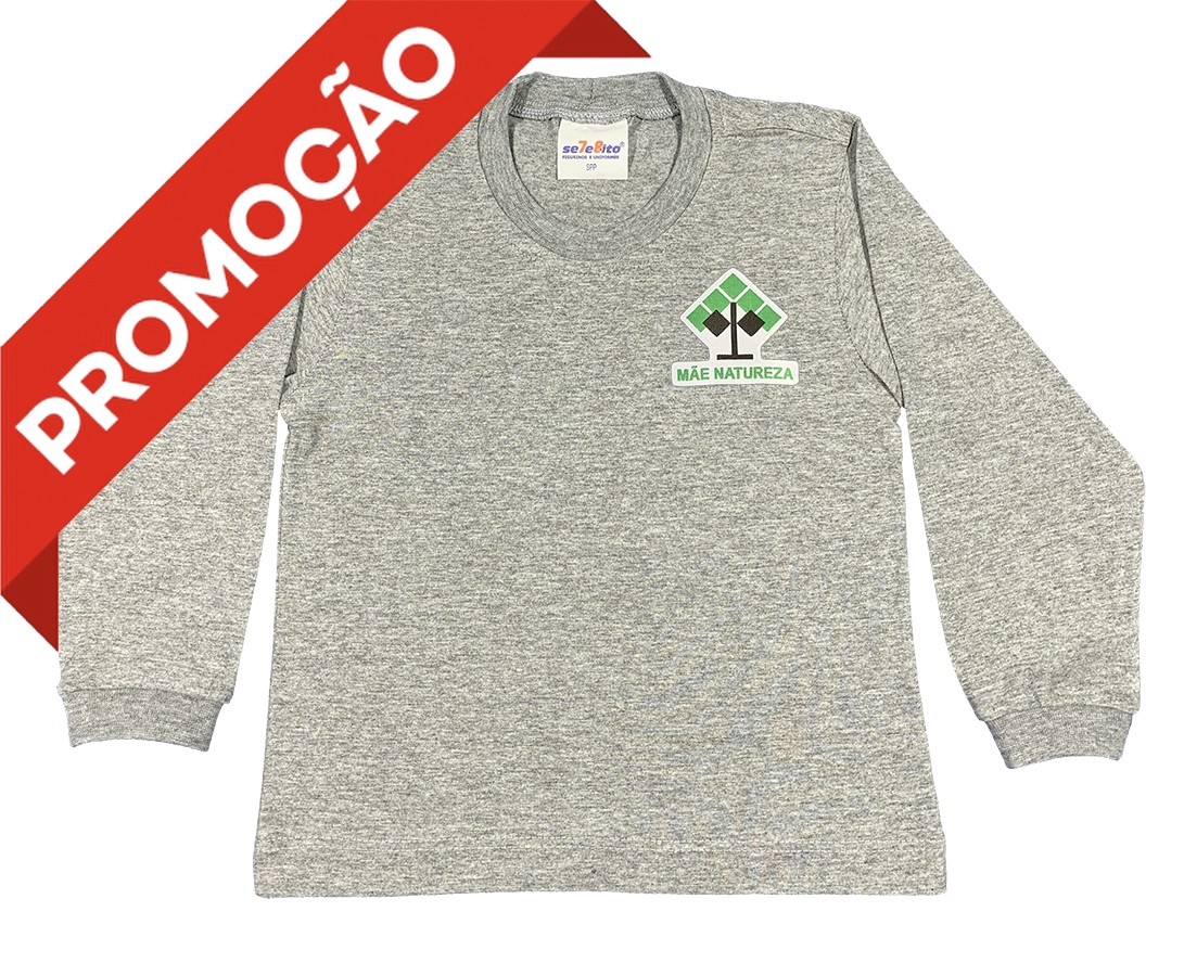 Camiseta Algodão Manga Longa (OUTLET)
