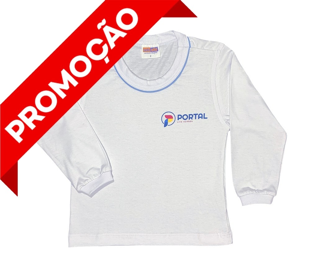 Camiseta Algodão Manga Longa (OUTLET)