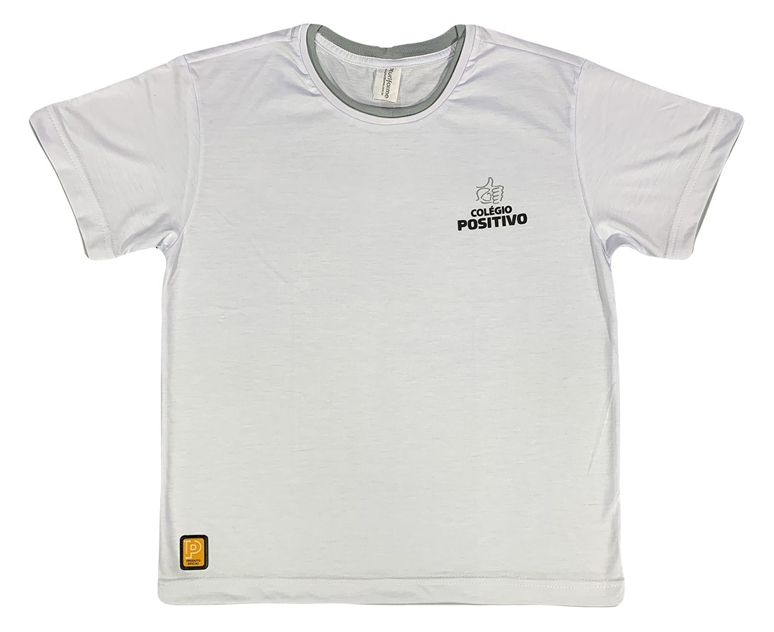 Camiseta Algodão Manga Curta Branca - ENSINO MÉDIO