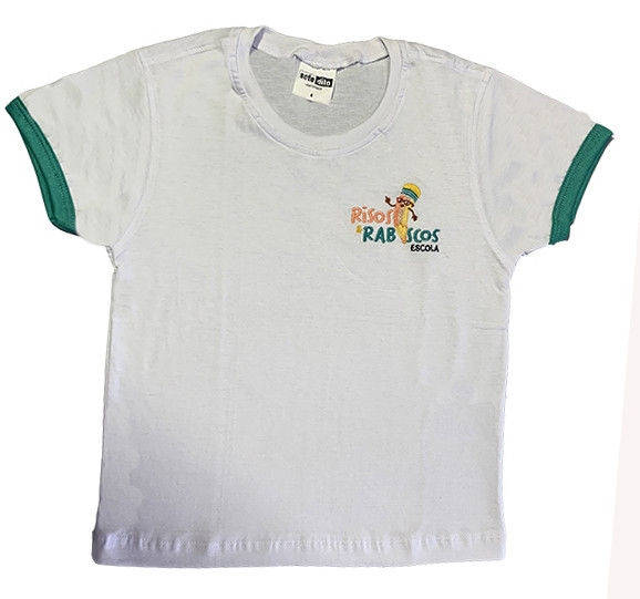 Camiseta Algodão Manga Curta Branca