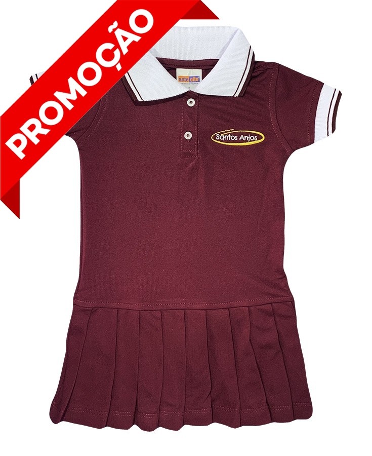 Vestido Polo Manga Curta (OUTLET)