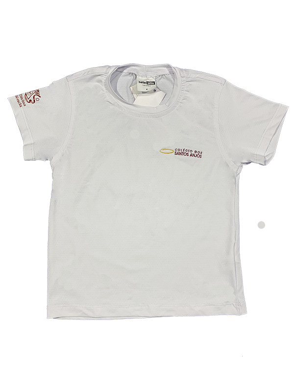 CAMISETA DRY POLIAMIDA MANGA CURTA BRANCA