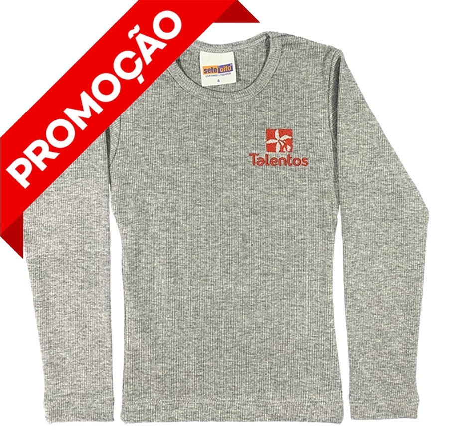 Baby Look Canelada Manga Longa (OUTLET)