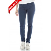 Calça de Sarja Azul Marinho Feminina (OUTLET)