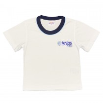 INFANTIL - Camiseta Algodão Manga Curta Branca