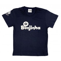 Camiseta Algodão Manga Curta Azul Marinho Bonjinha
