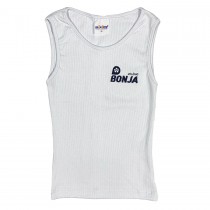 Baby Look Canelada Regata Branca (OUTLET)