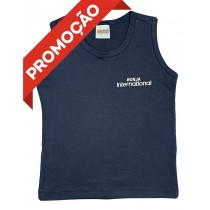 Camiseta Algodão Regata Azul Marinho (OUTLET)