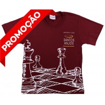 Camiseta Algodão Manga Curta Xadrez (OUTLET)