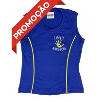 Baby Look Algodão Regata Azul Royal (OUTLET)