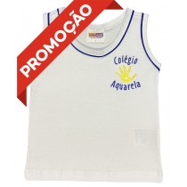 Camiseta Algodão Regata Branca (OUTLET)