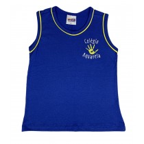 Camiseta Algodão Regata Azul Royal