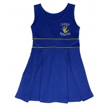 Vestido Piquet Regata + Shorts Azul Royal