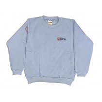 Blusão de Moletom Azul Claro