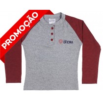 Baby Look Henley Manga Longa (OUTLET)