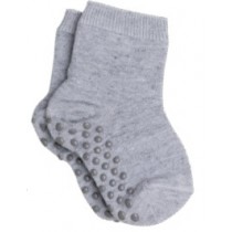 Meia Lupo Baby Com Antiderrapante Cinza