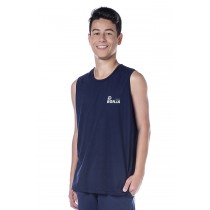 Camiseta Algodão Regata Azul Marinho