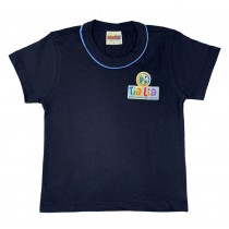 Camiseta Algodão Manga Curta Azul Marinho