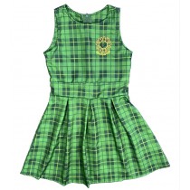 Vestido Xadrez + Shorts Verde