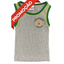 Baby Look Canelada Regata Cinza (OUTLET)