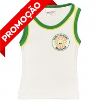 Baby Look Canelada Regata Branca (OUTLET)