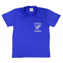Camiseta Dry Poliamida Manga Curta Azul Royal