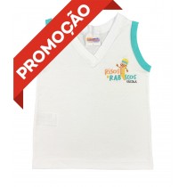 Camiseta Algodão Regata Branca (OUTLET)