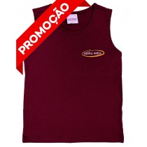 Camiseta Algodão Regata Bordô (OUTLET)