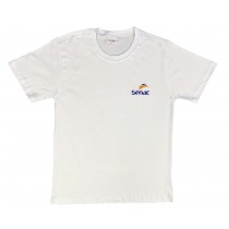 Camiseta Algodão Manga Curta Branca