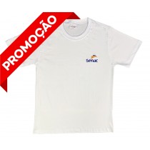 Camiseta Algodão Manga Curta Branca (OUTLET)