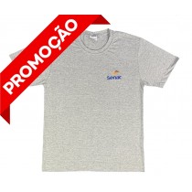 Camiseta Algodão Manga Curta Cinza (OUTLET)