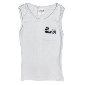 Baby Look Canelada Regata Branca (OUTLET)