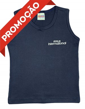 Camiseta Algodão Regata Azul Marinho (OUTLET)