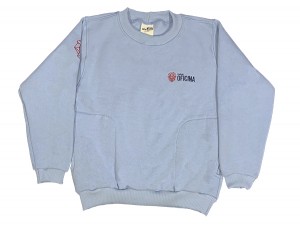 Blusão de Moletom Azul Claro