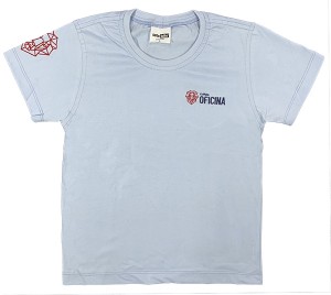 Camiseta Algodão Manga Curta Azul Claro