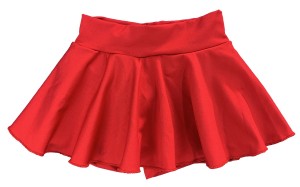 ADULTO - Saia com Shorts Vermelha