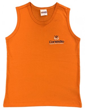 Camiseta Algodão Regata Laranja