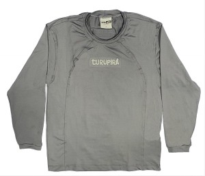 Camiseta Dry Manga Longa Cinza