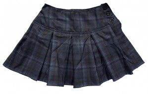 Saia Xadrez + Shorts Preto