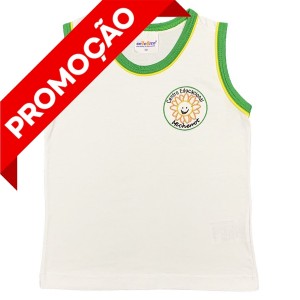 Camiseta Algodão Regata Branca (OUTLET)
