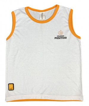 Camiseta Algodão Regata Branca - ENSINO INFANTIL E FUNDAMENTAL