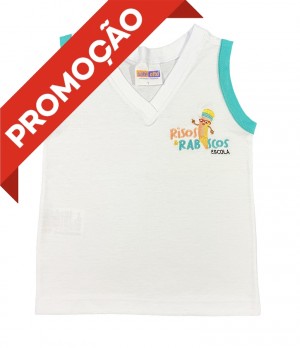 Camiseta Algodão Regata Branca (OUTLET)